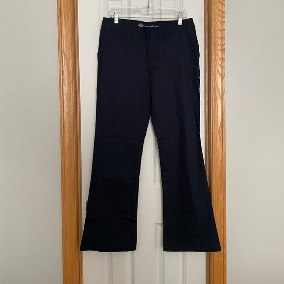 Dickies Navy Blue Slim Fit Pants Size 10 Regular - Picture 1 of 12